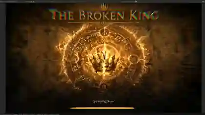 The Broken King loading artwork